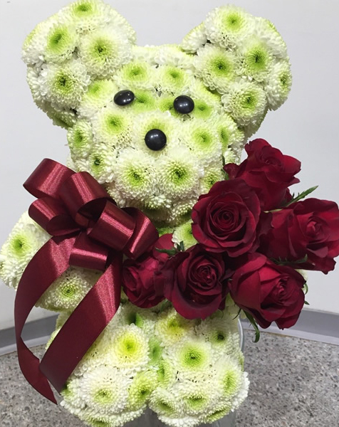 medved od žutog cveća